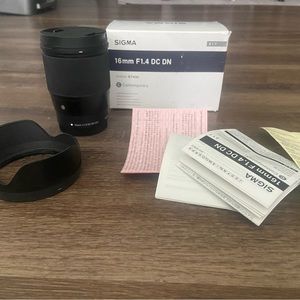 Sigma 16mm lens